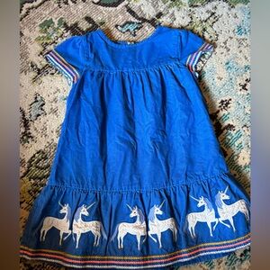 Mini Boden corduroy unicorn dress